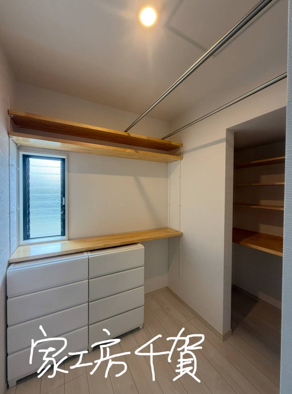 施工事例　可動棚をフレキシブルに活用するWIC