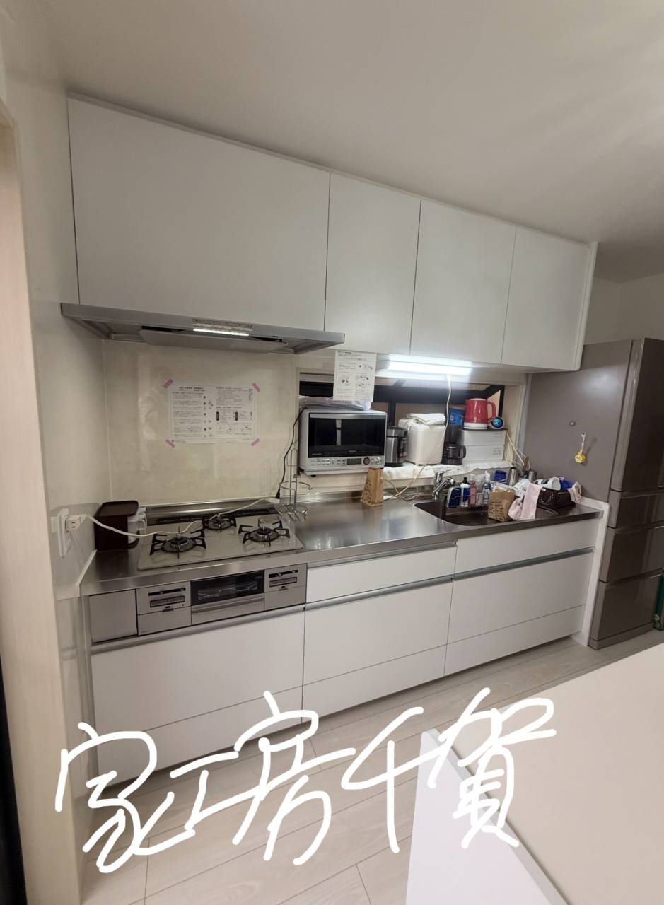 施工事例　システムキッチン改装、収納量を増やして、使い易く快適に。