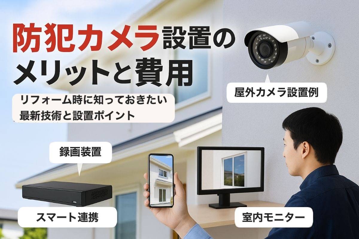 リフォームで防犯カメラを設置するメリットと費用相場・最新技術ガイド