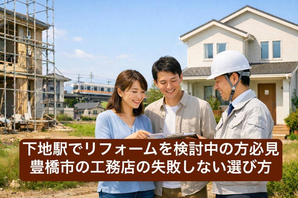 下地駅でリフォームを検討中の方必見｜豊橋市の工務店の失敗しない選び方
