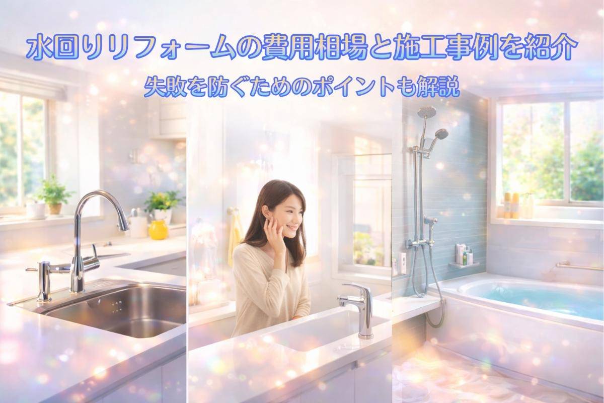 水回りリフォームの費用相場と施工事例を紹介｜失敗を防ぐためのポイントも解説