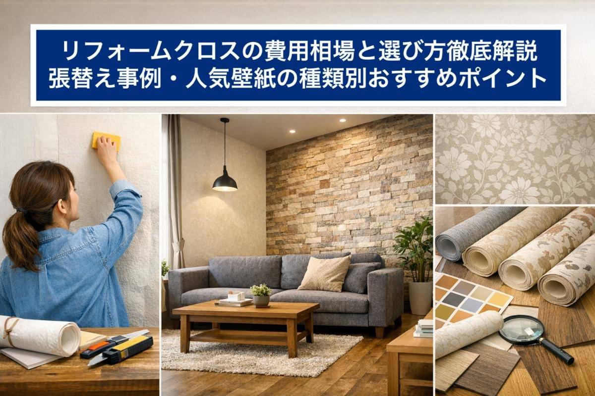リフォームクロスの費用相場と選び方徹底解説｜張替え事例・人気壁紙の種類別おすすめポイント