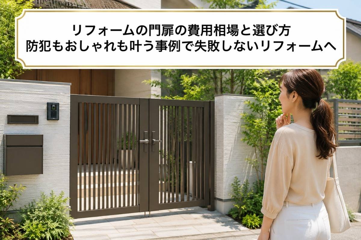 リフォームの門扉の費用相場と選び方―防犯もおしゃれも叶う事例で失敗しないリフォームへ